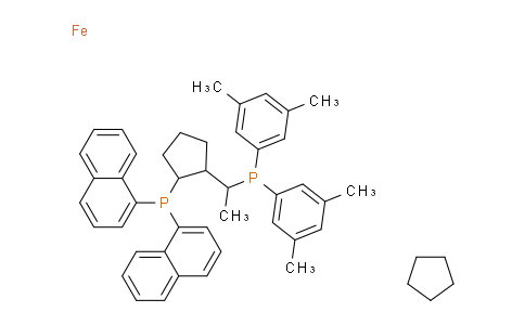 C1S1991 | 851308-41-3 | (S)-1-{(Rp)-2-[双(1-萘基)膦]二茂铁基}乙基二(3,5-二甲苯基)膦，Josiphos SL-J404-2
