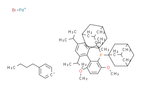 C1S2669 | 1415050-56-4 | (4-丁基苯基)[2-(二-1-金刚烷基膦)-3,6-二甲氧基-2',4',6'-三异丙基-1,1'-联苯]溴化钯(II)