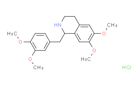 CA11782 | 54417-53-7 | (R)-1,2,3,4-테트라하이드로-6,7-디메톡시-1-베라트릴이소퀴놀린 염산염