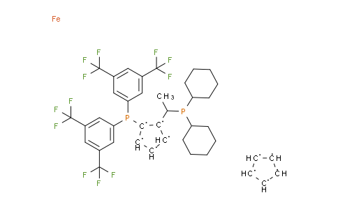 CA12198 | 849923-15-5 | (S)-(+)-1-{(Rp)-2-[双(3,5-二-三氟甲基苯基)膦]二茂铁基}乙基二环己基膦，Josiphos SL-J006-2