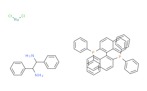 CA12614 | 329736-05-2 | Dichloro[(R)-(+)-2,2'-bis(diphenylphosphino)-1,1'-binaphthyl][(1S,2S)-(-)-1,2-diphenylethylenediamine]ruthenium(II)