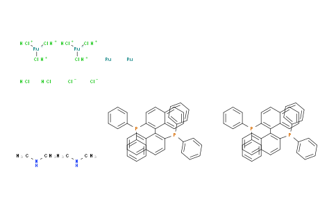 CA12653 | 199541-17-8 | [1-(2-diphenylphosphanylnaphthalen-1-yl)naphthalen-2-yl]-diphenylphosphane;N-methylmethanamine;ruthenium;trichloronioruthenium(1-);dichloride;dihydrochloride