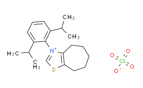 CC12326 | 1062158-66-0 | 3-(2,6-ジイソプロピルフェニル)-5,6,7,8-テトラヒドロ-4H-シクロヘプタチアゾール-3-イウム過塩素酸塩
