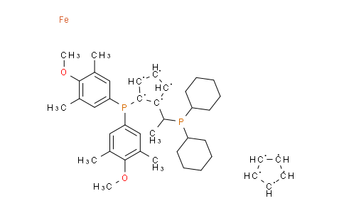 CN12002 | 849923-88-2 | (S)-(+)-1-{(Rp)-2-[双(3,5-二甲基-4-甲氧基苯基)膦]二茂铁基}乙基二环己基膦，Josiphos SL-J007-2