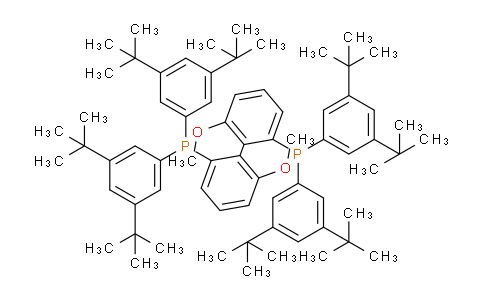 CN12220 | 167709-31-1 | (6,6'-Dimethoxy-2,2'-biphenyldiyl)bis(bis(3,5-bis(2-methyl-2-propanyl)phenyl)phosphine)
