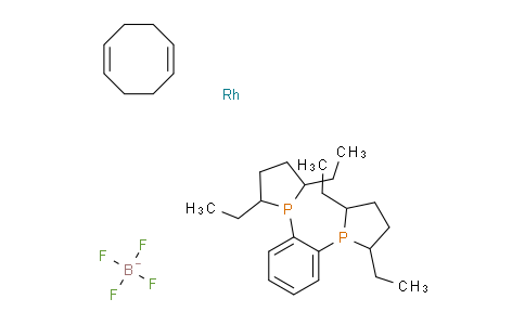 CN12436 | 228121-39-9 | (1Z,5Z)-cycloocta-1,5-diene;(2R,5R)-1-[2-[(2R,5R)-2,5-diethylphospholan-1-yl]phenyl]-2,5-diethylphospholane;rhodium;tetrafluoroborate