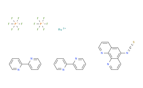 CN12532 | 288399-07-5 | 双(2,2-二吡啶)-(5-异硫氰基邻二氮杂菲)双(六氟磷酸)钌，Ru(bpy)2(phen-ITC)(PF6)2
