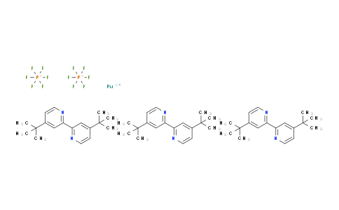CN12556 | 75777-87-6 | 三（4,4'-二叔丁基-2,2'-联吡啶）双（六氟磷酸）钌，[Ru(dtbbpy)3](PF6)2