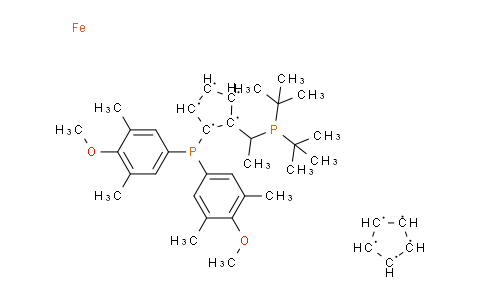 CT11977 | 187733-50-2 | Ferrocene, 1-[1-[bis(1,1-dimethylethyl)phosphino]ethyl]-2-[bis(4-methoxy-3,5-dimethylphenyl)phosphino]-, [S-(R*,S*)]-(9CI)