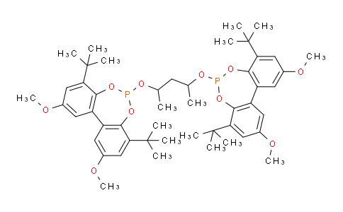 CT12150 | 852042-07-0 | 6,6'-{[(1S,3S)-1,3-二甲基-1,3-丙二基]双氧}双[4,8-双(叔丁基)-2,10-二甲氧基-联苯[d,f][1,3,2]二氧膦]，(S,S)-Chiraphite