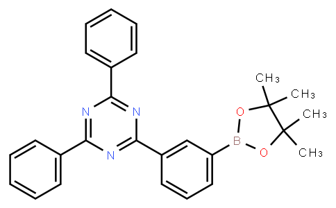 OL10202 | 1269508-31-7 | 2,4-Diphenyl-6-[3-(4,4,5,5-tetramethyl-1,3,2-dioxaborolan-2-yl)phenyl]-1,3,5-triazine