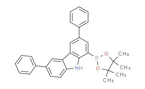 OL10384 | 2828612-91-3 | 3,6-bis(Phenyl)-1-(4,4,5,5-tetramethyl-1,3,2-dioxaborolan-2-yl)-9H-carbazole