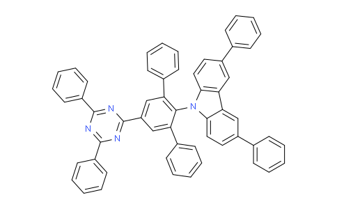 9H-Carbazole, 9-[5'-(4,6-diphenyl-1,3,5-triazin-2-yl)[1,1':3',1''-terphenyl]-2'-yl]-3,6-diphenyl-