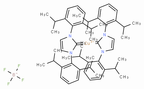 SC10080 | 886061-48-9 | Bis(1,3-bis(2,6-diisopropylphenyl)imidazol-2-ylidene)copper(I) tetrafluoroborate