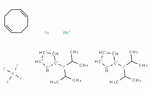 1,1'-Bis(di-i-propylphosphino)ferrocene(1,5-cyclooctadiene)rhodium(I) tetrafluoroborate