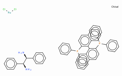 SC10164 | 212210-87-2 | Dichloro[(R)-(+)-2,2'-bis(diphenylphosphino)-1,1'-binaphthyl][(1S,2S)-(-)-1,2-diphenylethylenediamine]ruthenium(II)