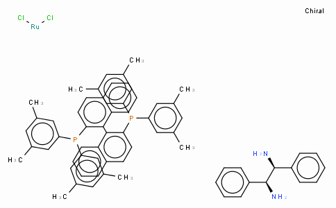 SC10173 | 220114-03-4 | Dichloro{(S)-(-)-2,2'-bis[di(3,5-xylyl)phosphino]-1,1'-binaphthyl}[(1S,2S)-(-)-1,2-diphenylethylenediamine]ruthenium(II),  RuCl2[(S)-xylbinap][(S,S)-dpen]