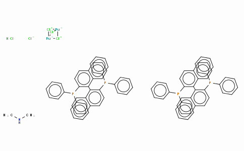 SC10176 | 199684-47-4 | Dimethylammonium dichlorotri(μ-chloro)bis[(R)-(+)-2,2'-bis(diphenylphosphino)-1,1'-binaphthyl]diruthenate(II),  [NH2Me2][{RuCl((R)-binap)}2(μ-Cl)3]