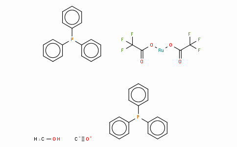 Carbonylbis(trifluoroacetato)bis(triphenylphosphine)ruthenium(II) methanol adduct