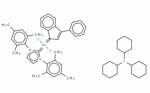SC10234 | 254972-49-1 | Tricyclohexylphosphine[1,3-bis(2,4,6-trimethylphenyl)imidazol-2-ylidene][3-phenyl-1H-inden-1-ylidene]ruthenium(II) dichloride