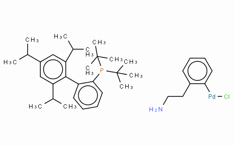 SC10483 | 1142811-12-8 | Chloro(2-di-t-butylphosphino-2',4',6'-tri-i-propyl-1,1'-biphenyl)[2-(2-aminoethyl)phenyl] palladium(II)