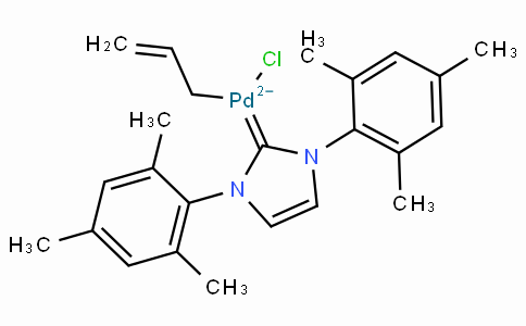 SC10494 | 478980-04-0 | Allylchloro[1,3-bis(2,4,6-trimethylphenyl)imidazol-2-ylidene]palladium(II)