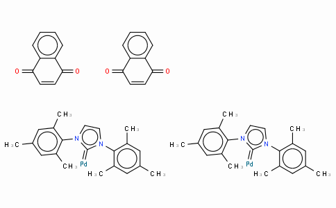 1,3-Bis(2,4,6-trimethylphenyl)imidazol-2-ylidene(1,4-naphthoquinone)palladium (0) dimer