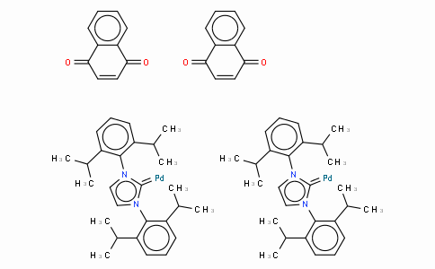 1,3-Bis(2,6-di-i-propylphenyl)imidazol-2-ylidene(1,4-naphthoquinone)palladium (0) dimer