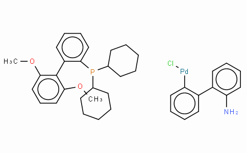 Chloro(2-dicyclohexylphosphino-2',6'-dimethoxy-1,1'-biphenyl)(2'-amino-1,1'-biphenyl-2-yl) palladium(II) min.