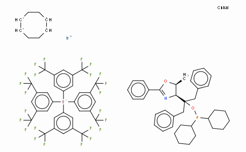 ((4S,5S)-(-)-O-[1-Benzyl-1-(5-methyl-2-phenyl-4,5-dihydrooxazol-4-yl)-2-phenylethyl]-dicyclohexylphosphinite)(1,5-COD)iridium(I) tetrakis(3,5-bis(trifluoromethyl)phenylborate
