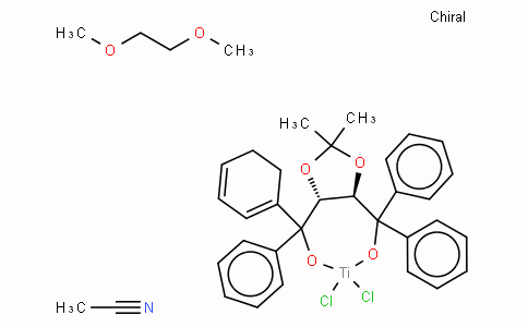 (4R,5R)-(-)-2,2-Dimethyl-α,α,α',α'-tetraphenyl-1,3-dioxolane-4,5-dimethanolato[1,2-bis(dimethoxy)ethane]titanium(IV) dichloride acetonitrile adduct