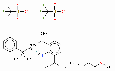 2,6-Diisopropylphenylimido neophylidenemolybdenum(VI) bis(trifluoromethanesulfonate)dimethoxyethane adduct