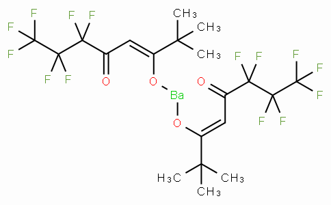 Bis(6,6,7,7,8,8,8-heptafluoro-2,2-dimethyl-3,5-octanedionate)barium,  Ba(FOD)2