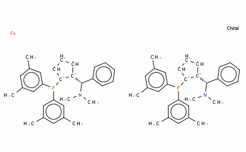 (R,R)-(+)-2,2'-Bis[(S)-(N,N-dimethylamino)(phenyl)methyl]-1,1'-bis(di(3,5-dimethylphenyl)phosphino)ferrocene