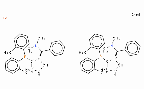 SC11397 | 831226-39-2 | (R,R)-(+)-2,2'-Bis[(S)-(N,N-dimethylamino)(phenyl)methyl]-1,1'-bis(di(2-methylphenyl)phosphino)ferrocene
