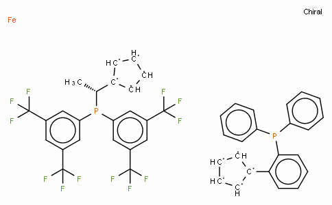 SC11461 | 387868-06-6 | (R)-(-)-1-[(R)-2-(2'-Diphenylphosphinophenyl)ferrocenyl]ethylbis(di-3,5-trifluoromethylphenyl)phosphine