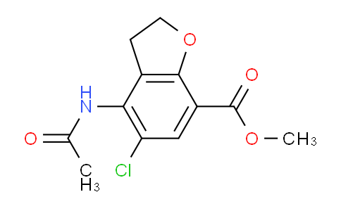SC119759 | 143878-29-9 | Methyl 4-(acetylamino)-5-chloro-2,3-dihydro-1-benzofuran-7-carboxylate