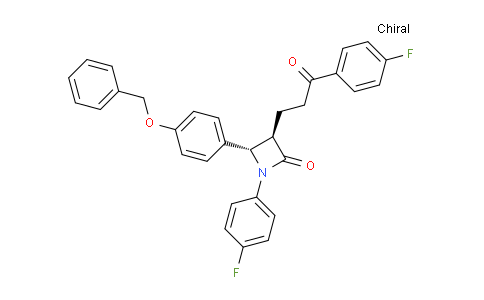 SC119768 | 190595-65-4 | (3R,4S)-4-[4-(苄氧基)苯基]-1-(4-氟苯基)-3-[3-(4-氟苯基)-3-氧代丙基]氮杂环丁烷-2-酮