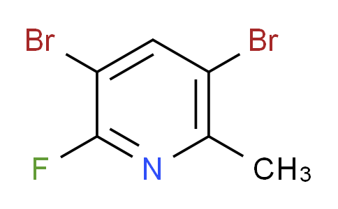 2-氟-3,5-二溴-6-甲基吡啶