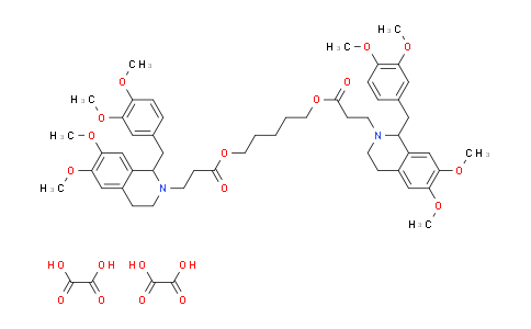 SC121006 | 64228-78-0 | Pentamethylene bis[1-(3,4-dimethoxybenzyl)-3,4-dihydro-6,7-dimethoxy-1H-isoquinoline-2-propionate], dioxalate