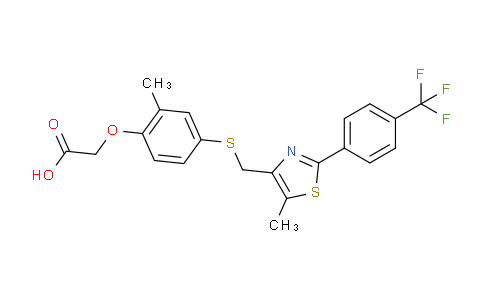 SC121422 | 317318-70-0 | 2-(4-((2-(4-(Trifluoromethyl)phenyl)-5-methylthiazol-4-YL)methylthio)-2-methylphenoxy)acetic acid