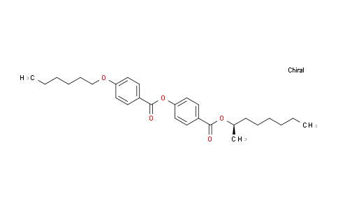 Benzoic acid, 4-(hexyloxy)-, 4-[[[(1R)-1-methylheptyl]oxy]carbonyl]phenyl ester