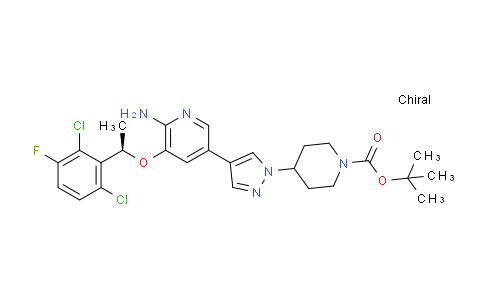 SC122692 | 877399-51-4 | 1-Piperidinecarboxylic acid,4-[4-[6-amino-5-[(1R)-1-(2,6-dichloro-3-fluorophenyl)ethoxy]-3-pyridinyl]-1H-pyrazol-1-YL]-, 1,1-dimethylethyl ester