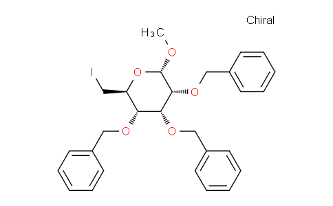 Methyl-6-deoxy-6-iodo-2,3,4-tri-O-benzyl-α-D-glucopyranoside