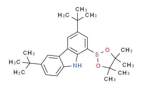 SC124568 | 1510810-80-6 | 3,6-Bis(1,1-dimethylethyl)-1-(4,4,5,5-tetramethyl-1,3,2-dioxaborolan-2-YL)-9H-carbazole