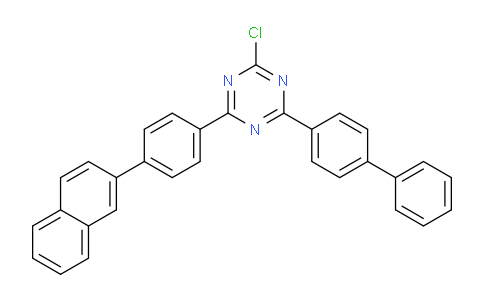 2-([1,1'-Biphenyl]-4-YL)-4-chloro-6-(4-(naphthalen-2-YL)phenyl)-1,3,5-triazine