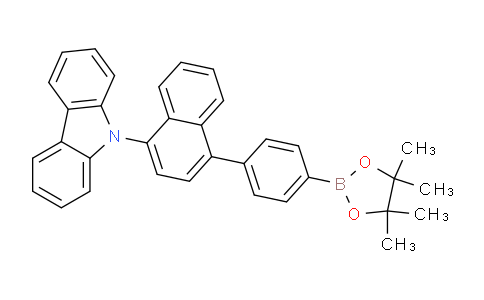 9-(4-(4-(4,4,5,5-Tetramethyl-1,3,2-dioxaborolan-2-YL)phenyl)naphthalen-1-YL)-9H-carbazole