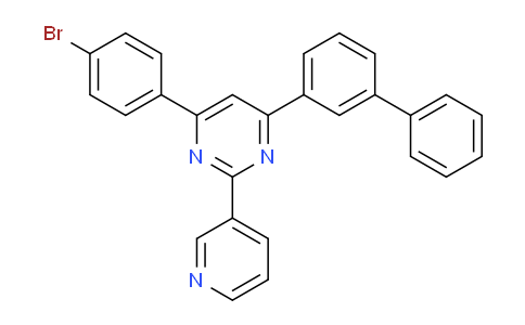 4-([1,1'-Biphenyl]-3-YL)-6-(4-bromophenyl)-2-(pyridin-3-YL)pyrimidine