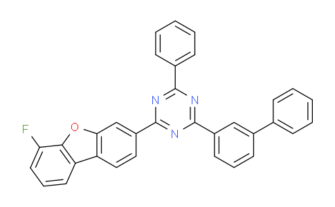 2-([1,1'-Biphenyl]-3-YL)-4-(6-fluorodibenzo[B,d]furan-3-YL)-6-phenyl-1, 3,5-triazine