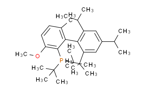 2-(DI-T-butylphosphino)-3-methoxy-6-methyl-2',4',6'-tri-I-propylbiphenyl 
(rockphos)